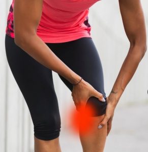 Localizacion del dolor de la tendinitis de Pata de ganso