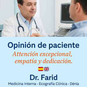 Opinión de paciente sobre el Dr. Farid