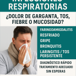 Consultas rápidas para faringoamigdalitis, resfriado, gripe y bronquitis